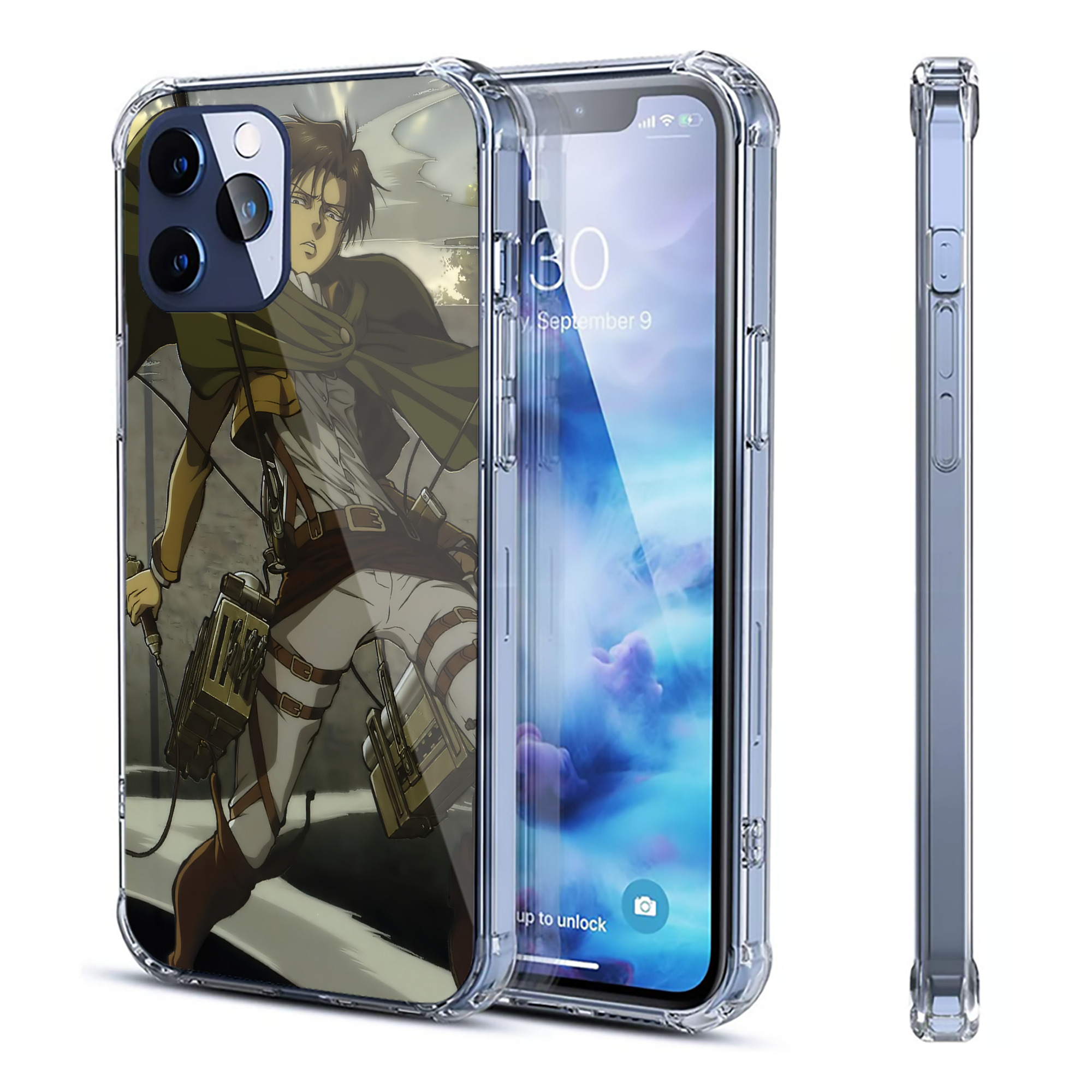 （画像用） 進撃の巨人 Attack on Titan 【iPhone 12シリーズ対応】透明スマホケース（クリアソフトケース）